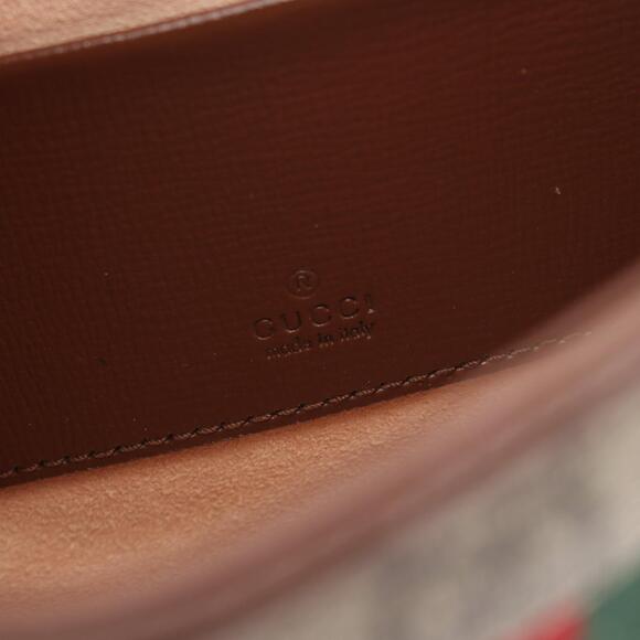 Gucci Jackie GG Supreme Handbag Leather Beige Brown Multicolor - Picture 3 of 4